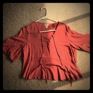 3/4 sleeve flowy shirt